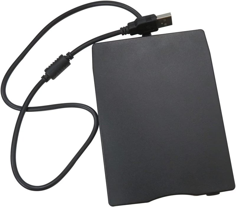 Vicue Read/Write 1.44 MB Floppy Disk, Black USB External Floppy Disk Drive 1.44MB for Laptop PC Win 7/8/10/11 Mac - Image 1
